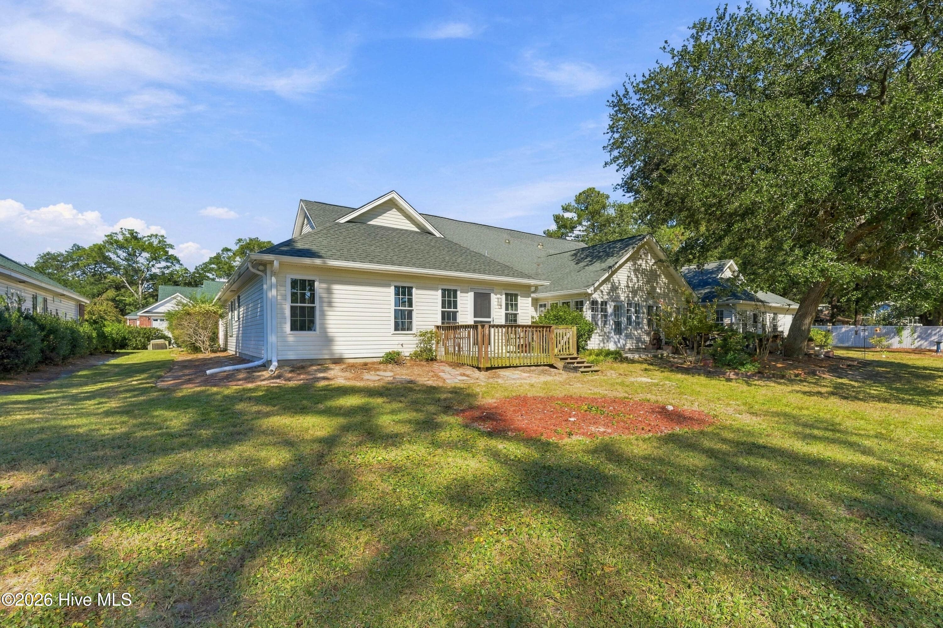 Rear view - 507 Sunset Oaks Lane, Sunset Beach, NC 28468