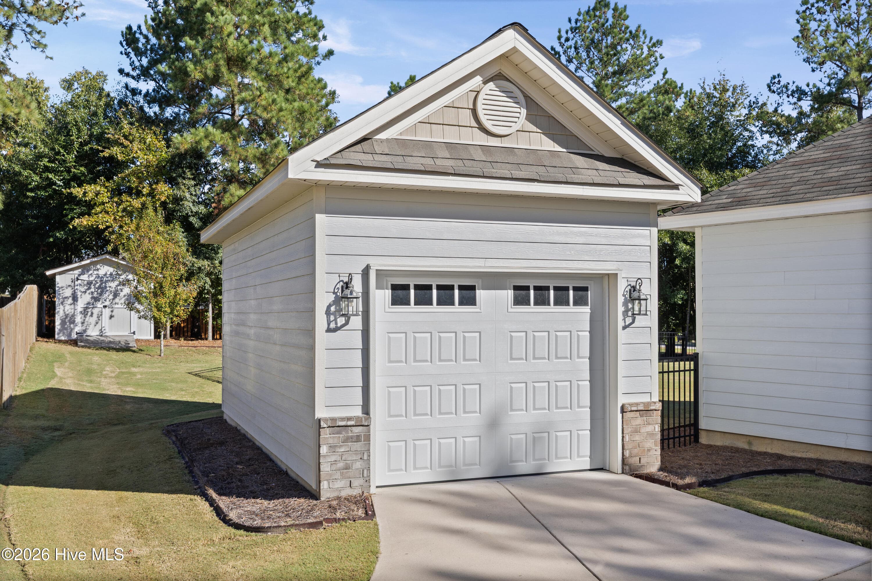 Detached garage and storage shed with electricity - 2016 Edenberry Row, Beech Island, SC 29842