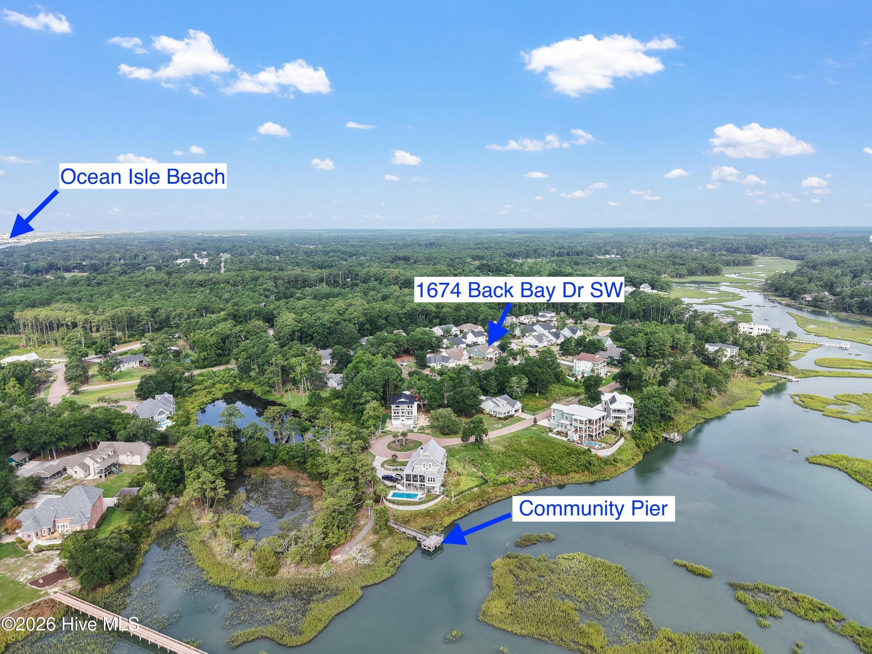 Amenities include a community pier and fire pit. Great places to enjoy nature! - 1674 Back Bay Drive SW, Shallotte, NC 28470