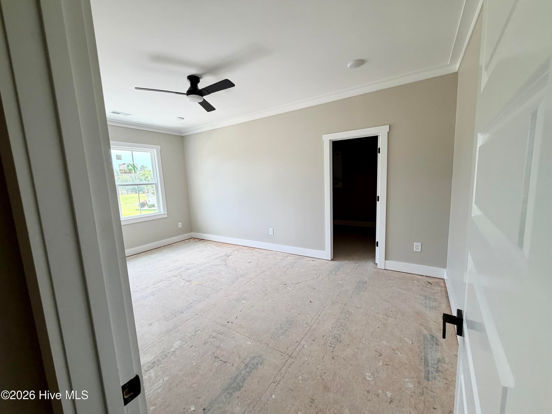 Guest bedroom 3 upstairs with ensuite full bath and walk in closet upstairs, under construction. - 550 Glenburnie Street NW, Calabash, NC 28467