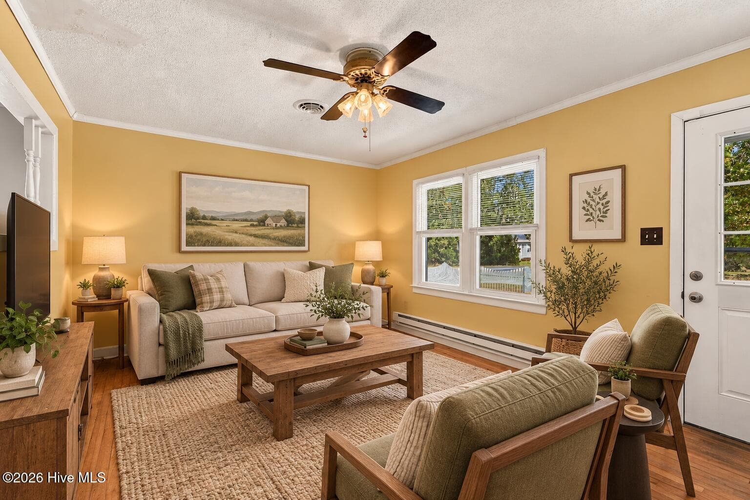 Virtual Staging Living Room - 235 Tom Mann Road, Newport, NC 28570
