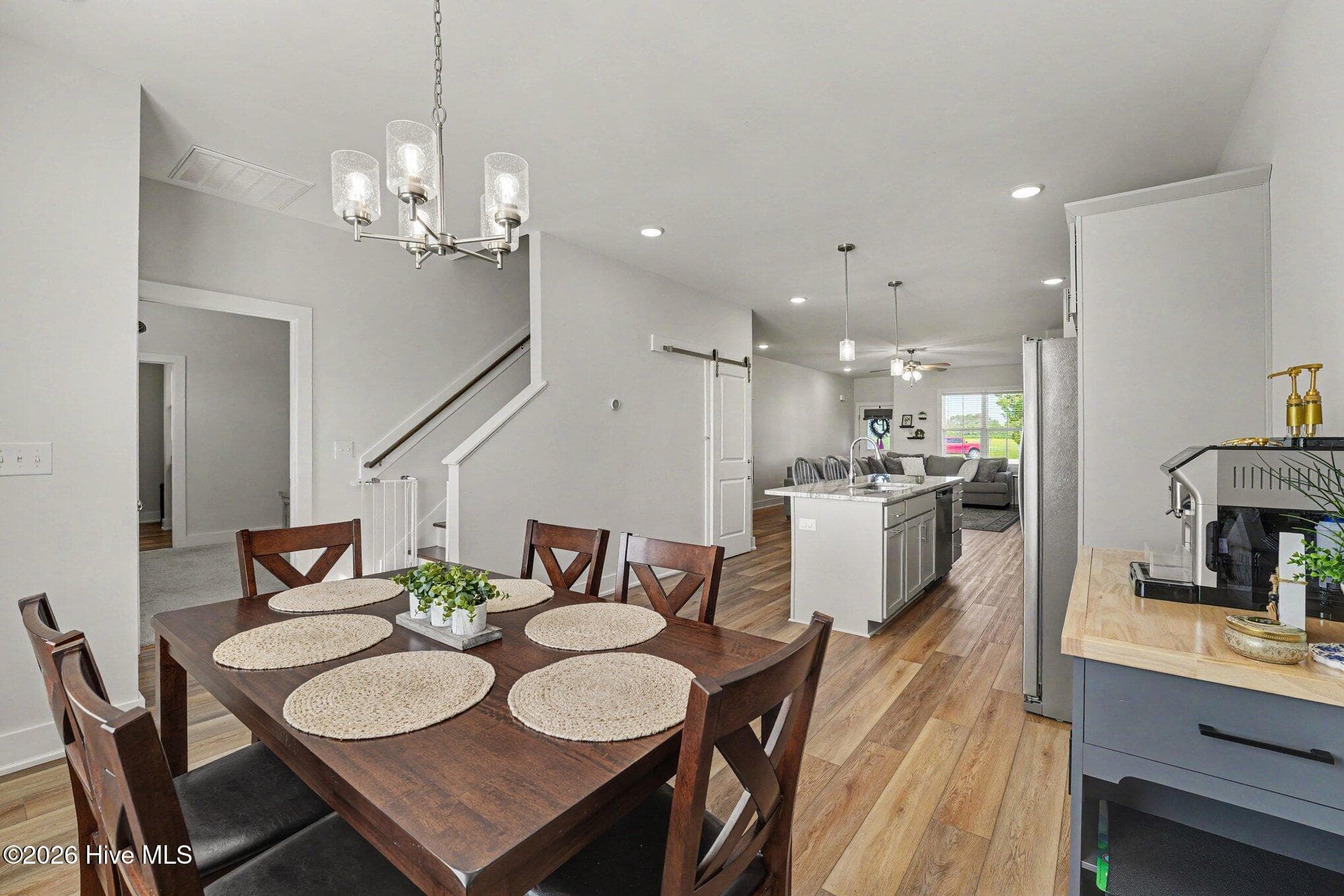 Dining room view - 176 Glenwood Place, Kenly, NC 27542