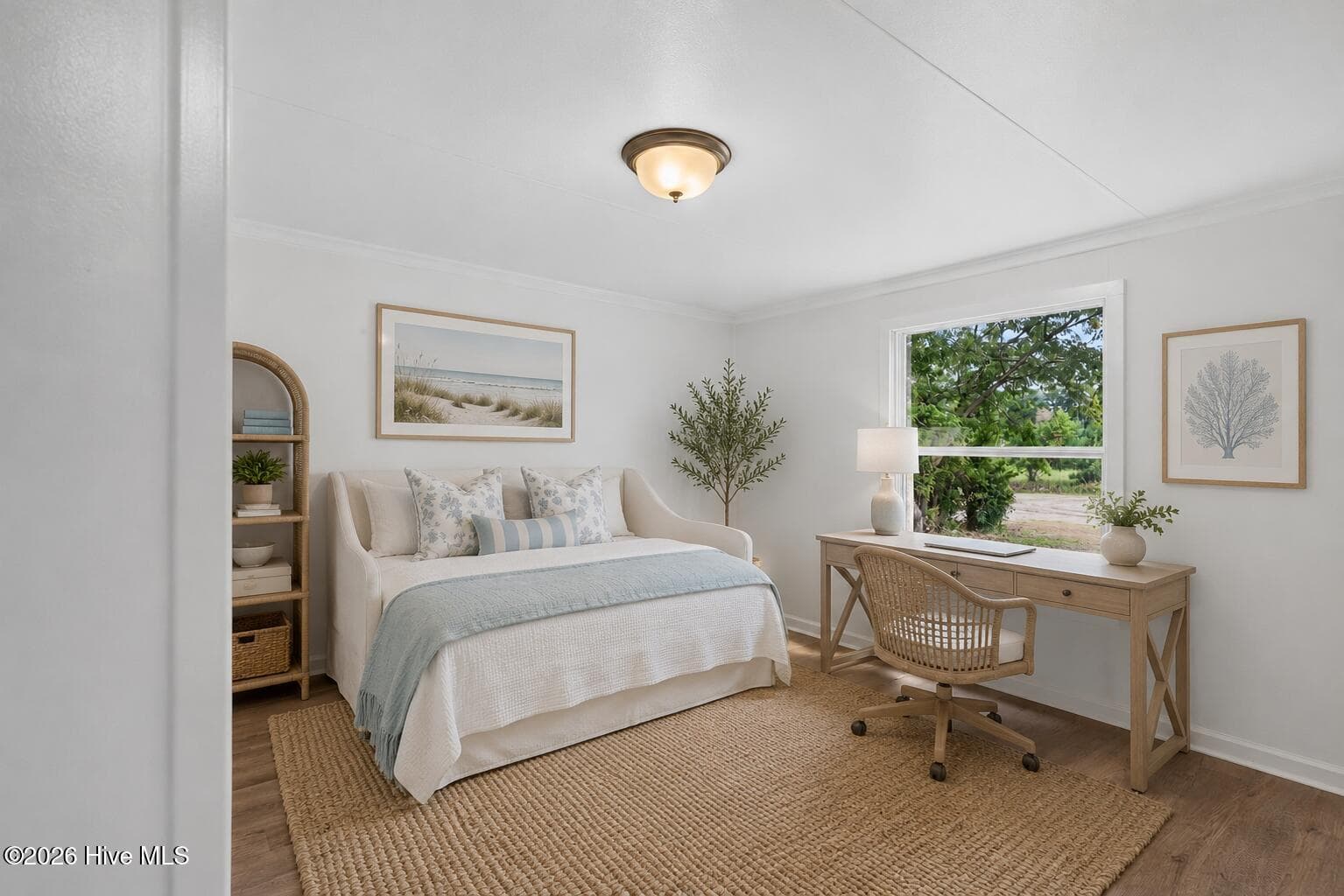 Virtually staged guest bedroom. - 1199 Zack Street SE, Bolivia, NC 28422