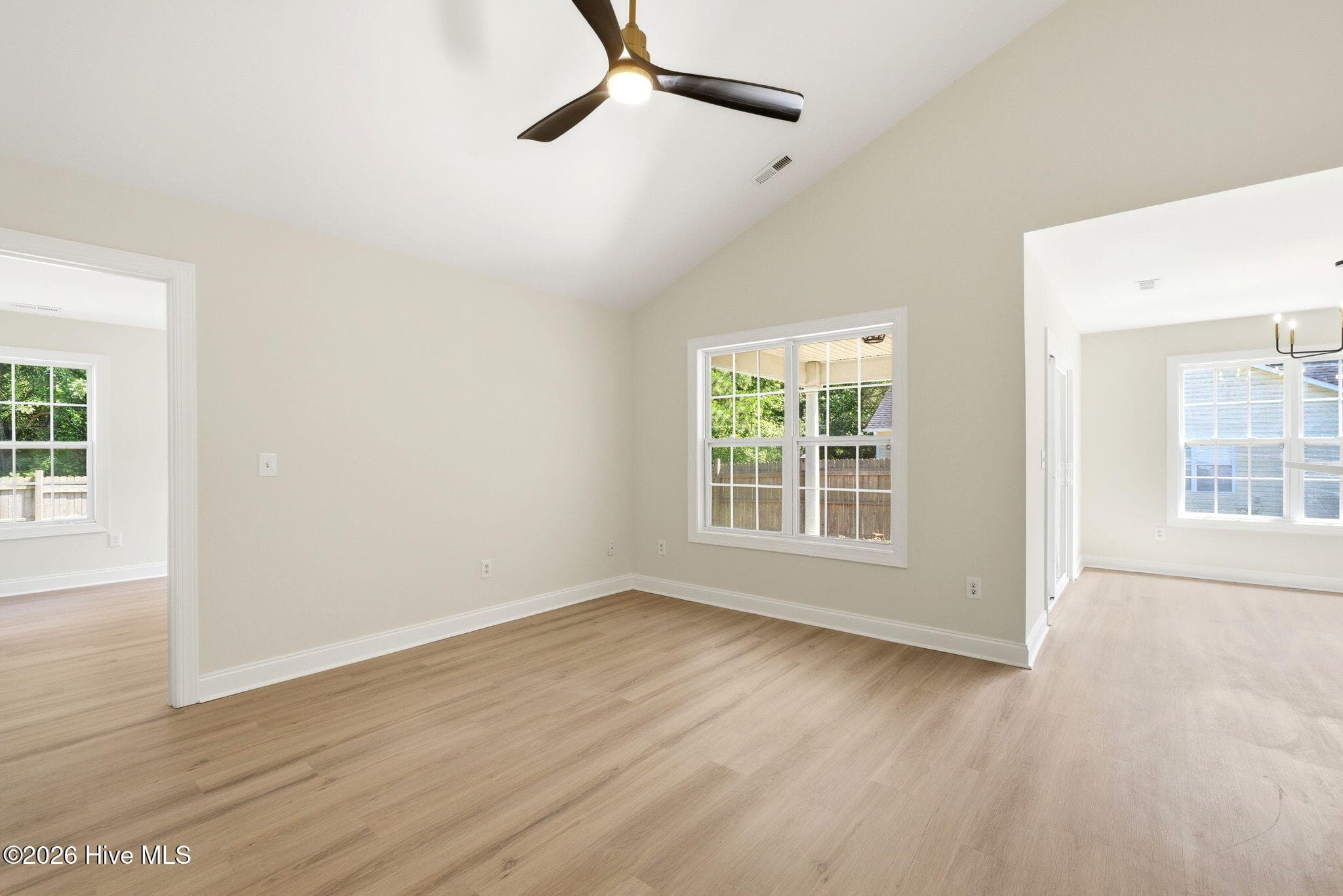 View from the Foyer. Master Bedroom/Great Room/Breakfast Nook - 215 Gardenview Court NE, Leland, NC 28451