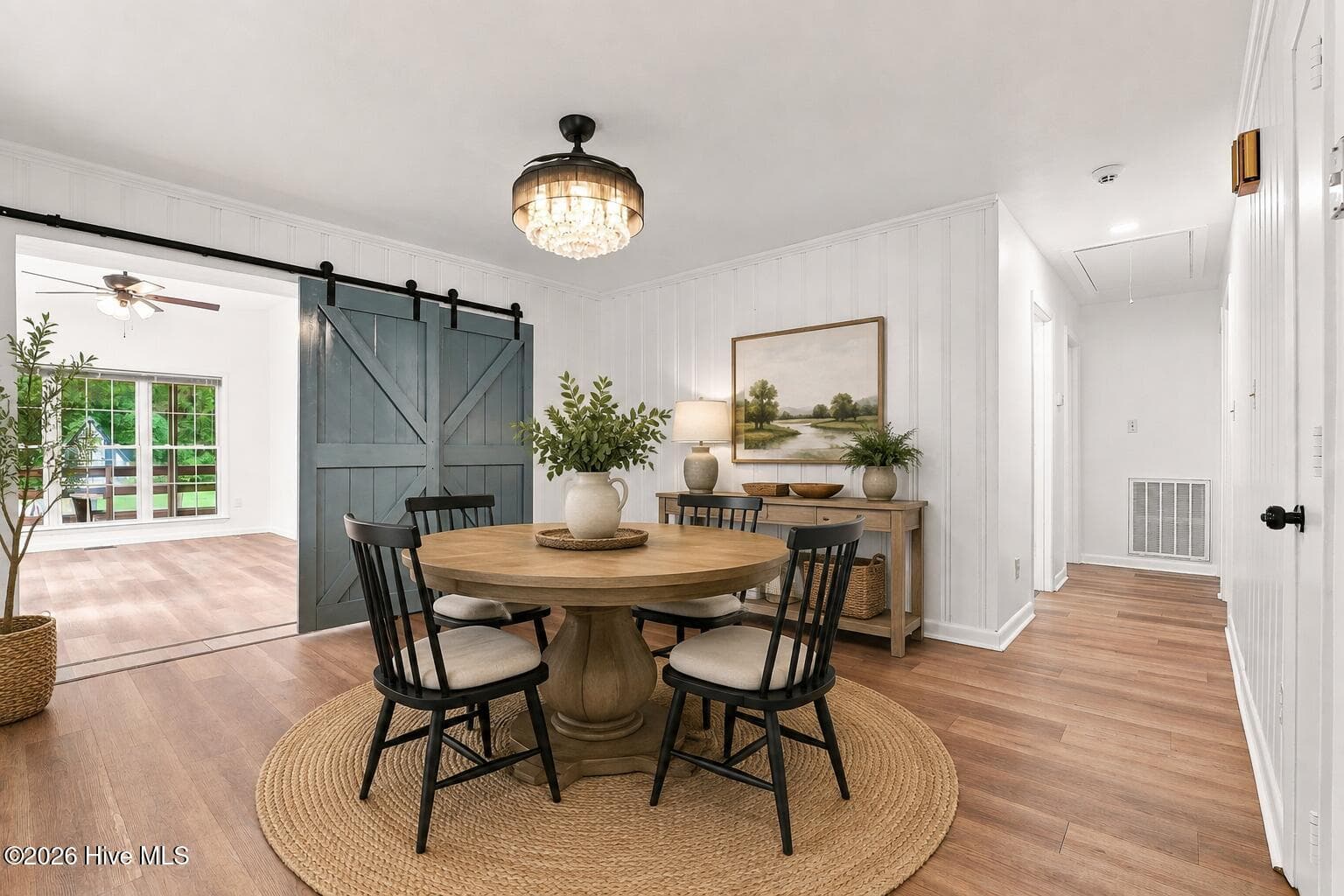 Virtually Staged Dining Area - 13280 Blues Farm Road, Laurinburg, NC 28352