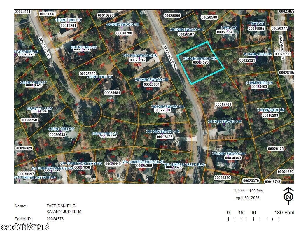 Wooded at 305 Kingswood Circle, Pinehurst, NC 28374, photo 5 of 6