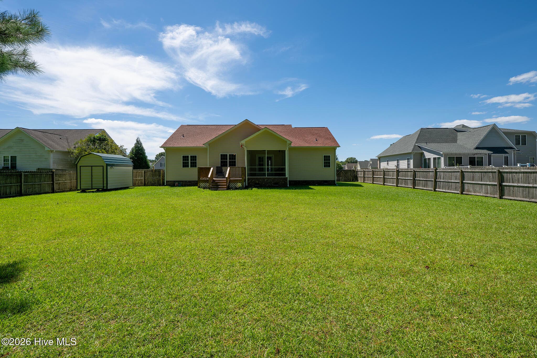 Fenced Backyard - 168 Laura Drive, New Bern, NC 28562