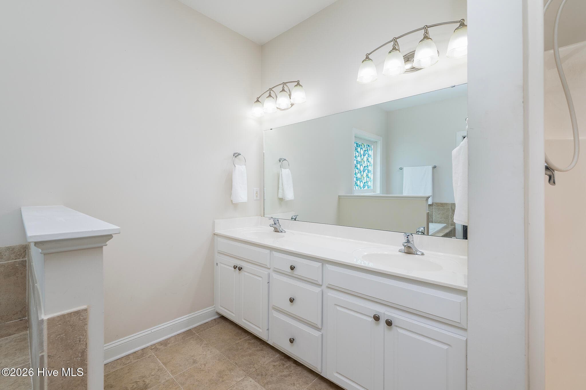 Primary Bathroom with Dual Sink Vanity - 168 Laura Drive, New Bern, NC 28562