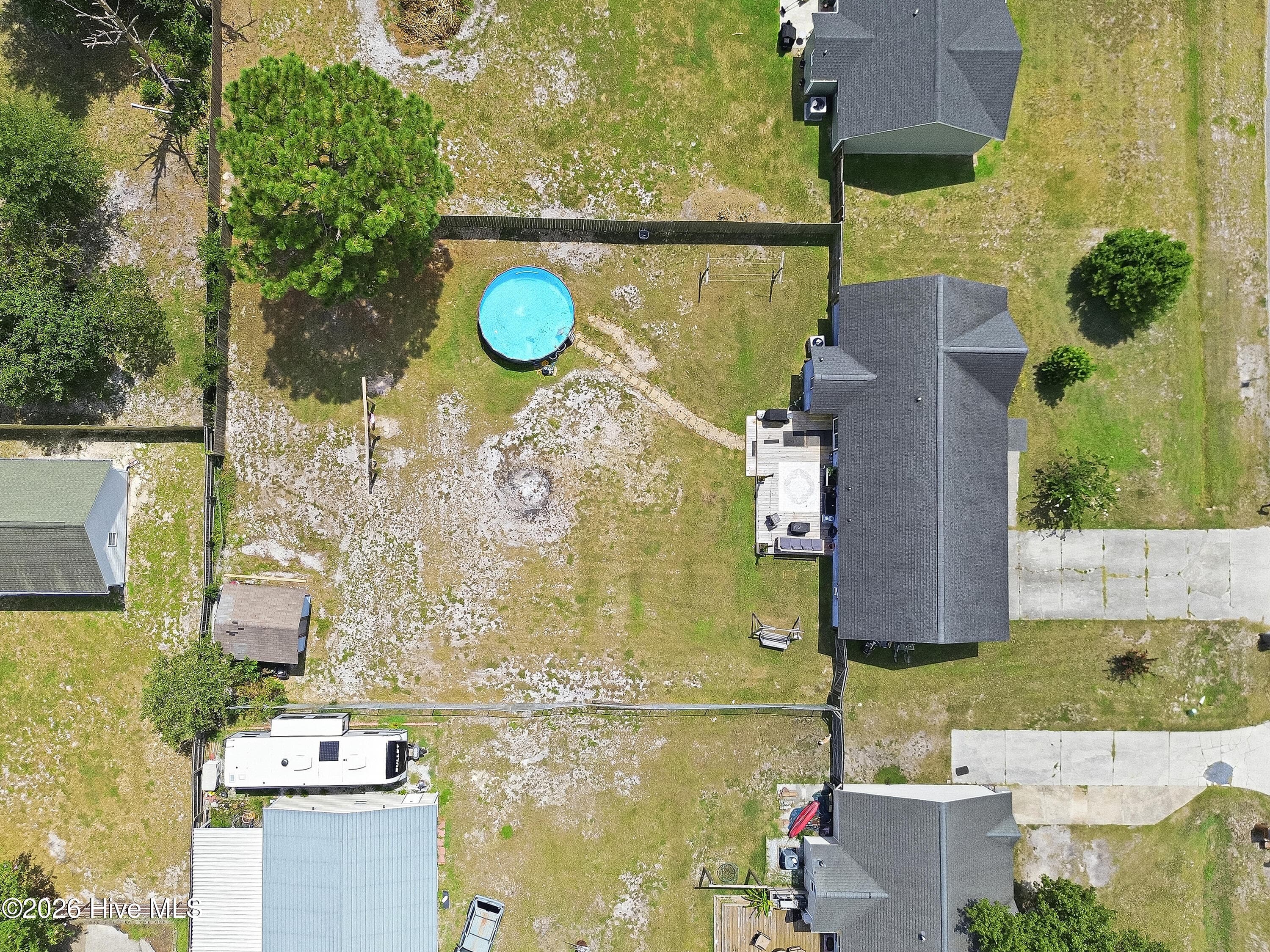 Aerial - 215 S Ginger Drive, Hubert, NC 28539