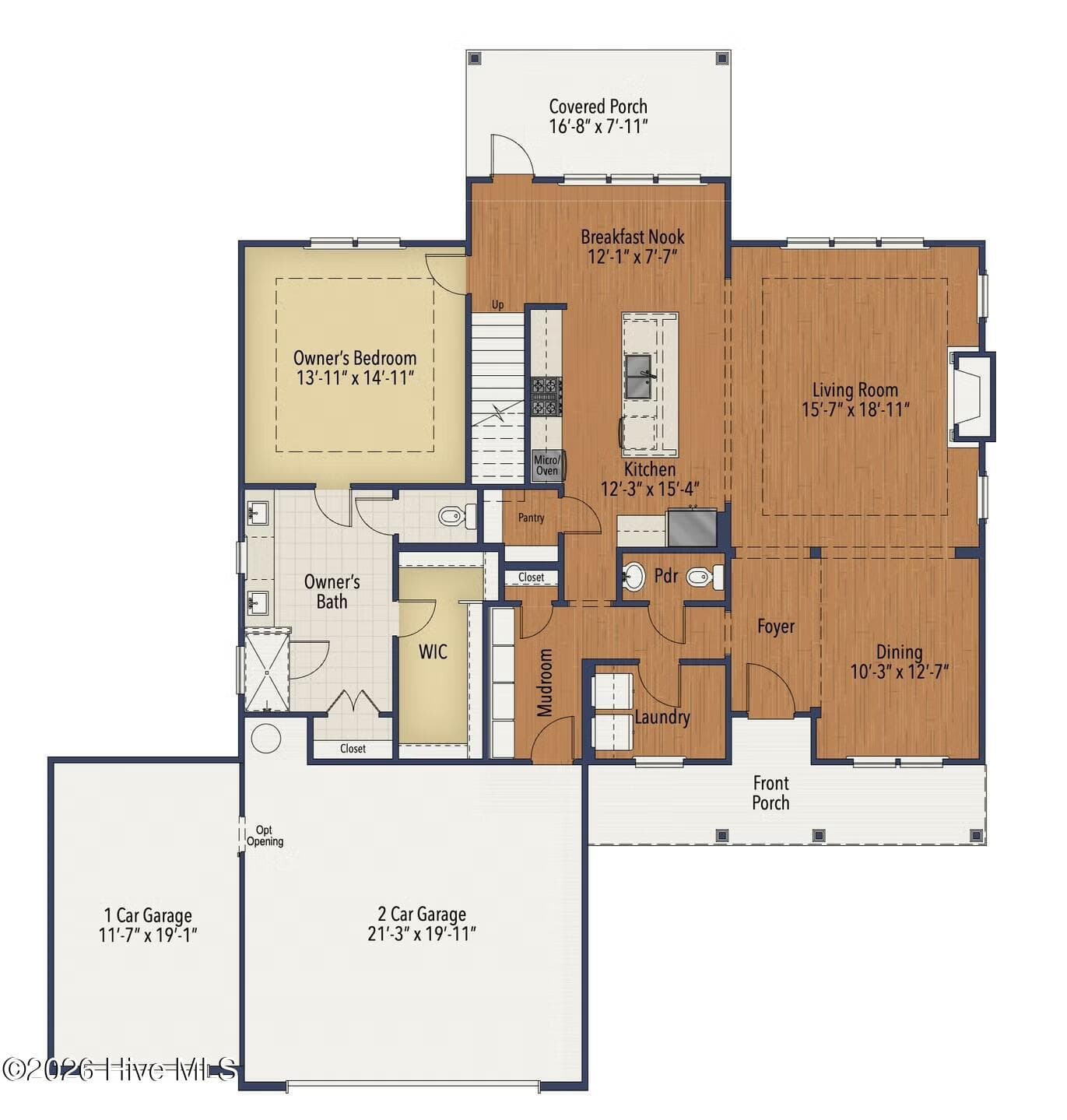 Floorplan 1st floor - 612 Gregory Street, Carthage, NC 28327