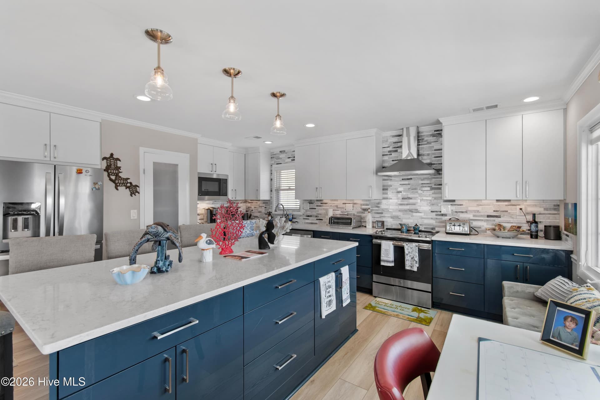 Recently renovated kitchen. - 2024 Camelot Drive SW, Ocean Isle Beach, NC 28469