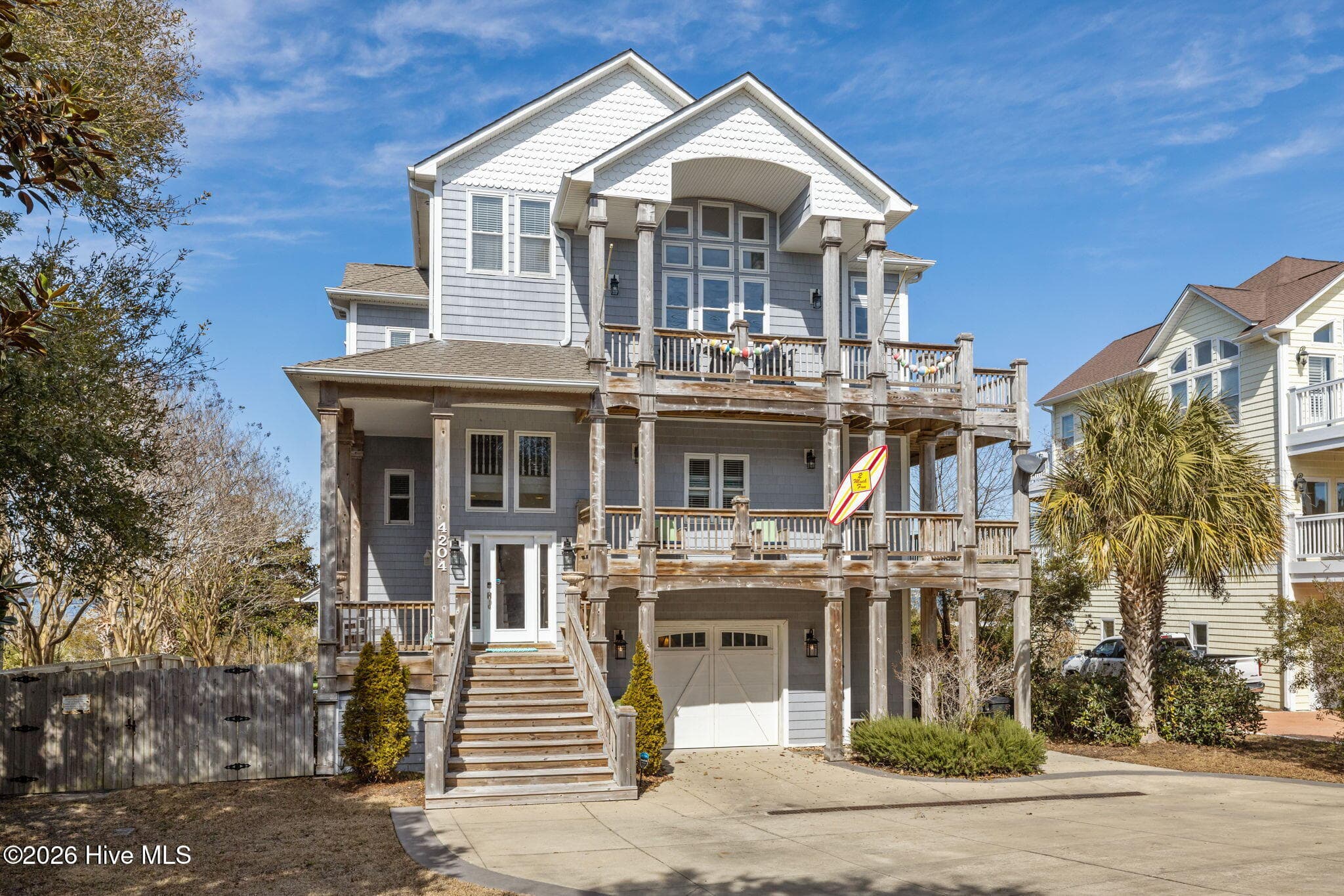 Curb Side Elevation - 4204 Emerald Drive, Emerald Isle, NC 28594