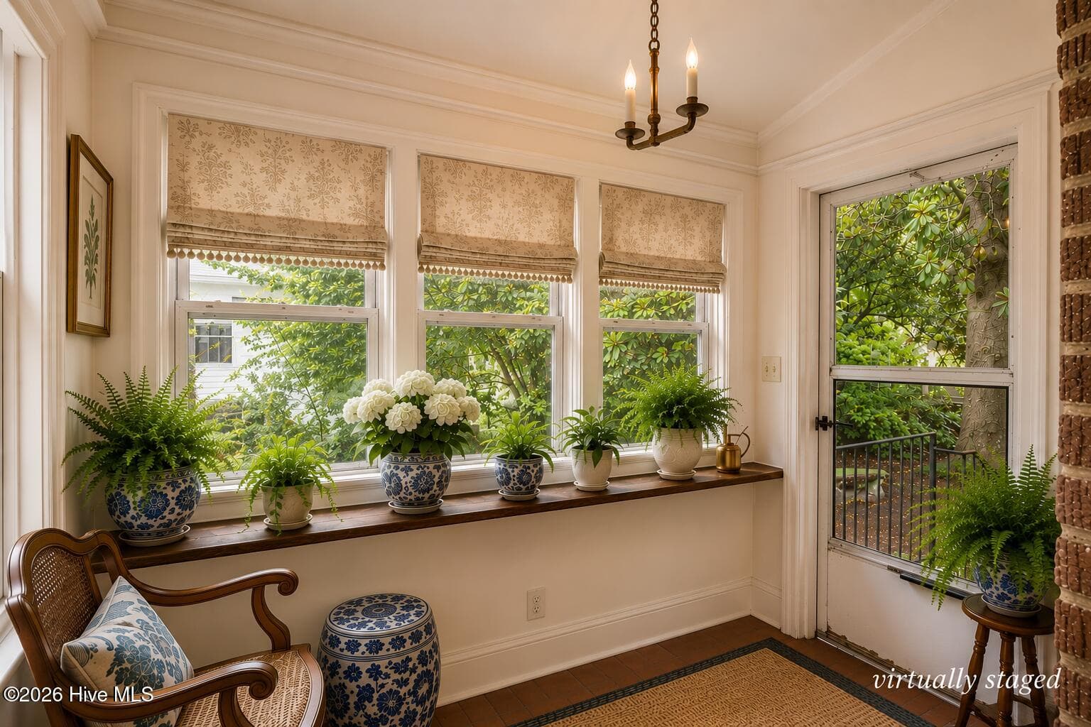 Virtually Staged - Enclosed Porch - 3400 S Jefferson Street, Fountain, NC 27829