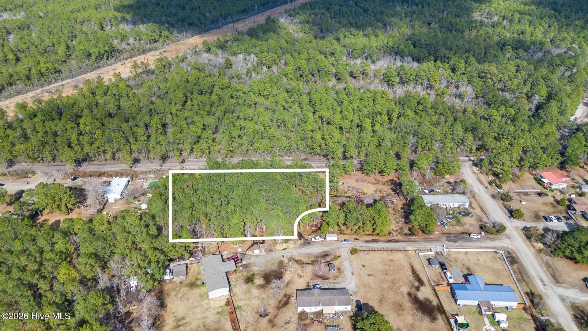 Aerial with Lines 2 - 66 25 Tree Top Court, Hampstead, NC 28443