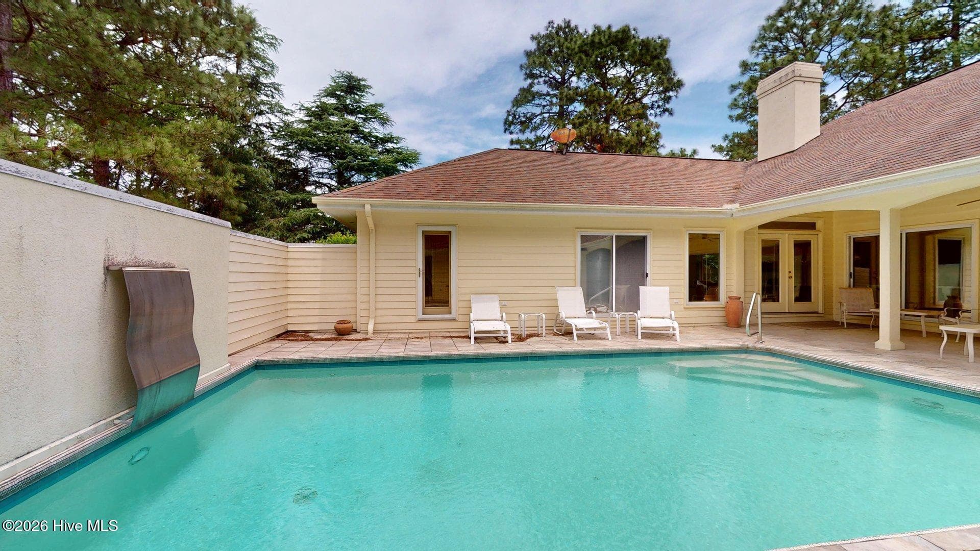 Pool view from Guest quarters - 88 Mcmichael Drive, Pinehurst, NC 28374