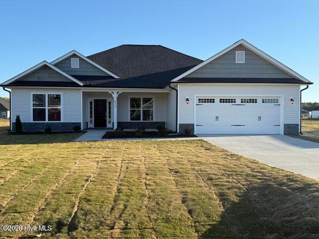 *Only $1000 down and financial incentives offered with use of a preferred lender! Home is currently under construction. Photos are of the same floor plan in a different community and are for layout purposes only. Upgrades, colors and finishes may differ. - 229 Eliza Way, Winterville, NC 28590