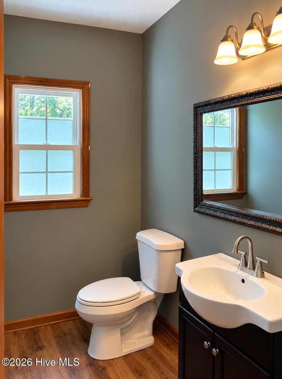 Downstairs powder room. New flooring, updated vanity, sink, lighting. - 4164 Quail Springs Circle, Augusta, GA 30907