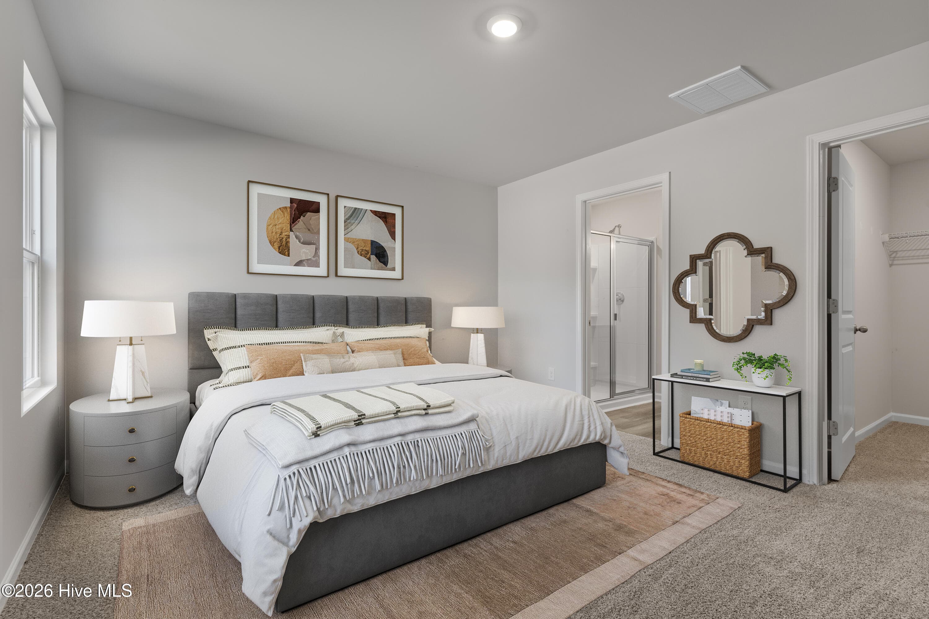 Virtual staged to show furniture placement; not actual home. - 7123 Woodline Drive SW, Sunset Beach, NC 28468
