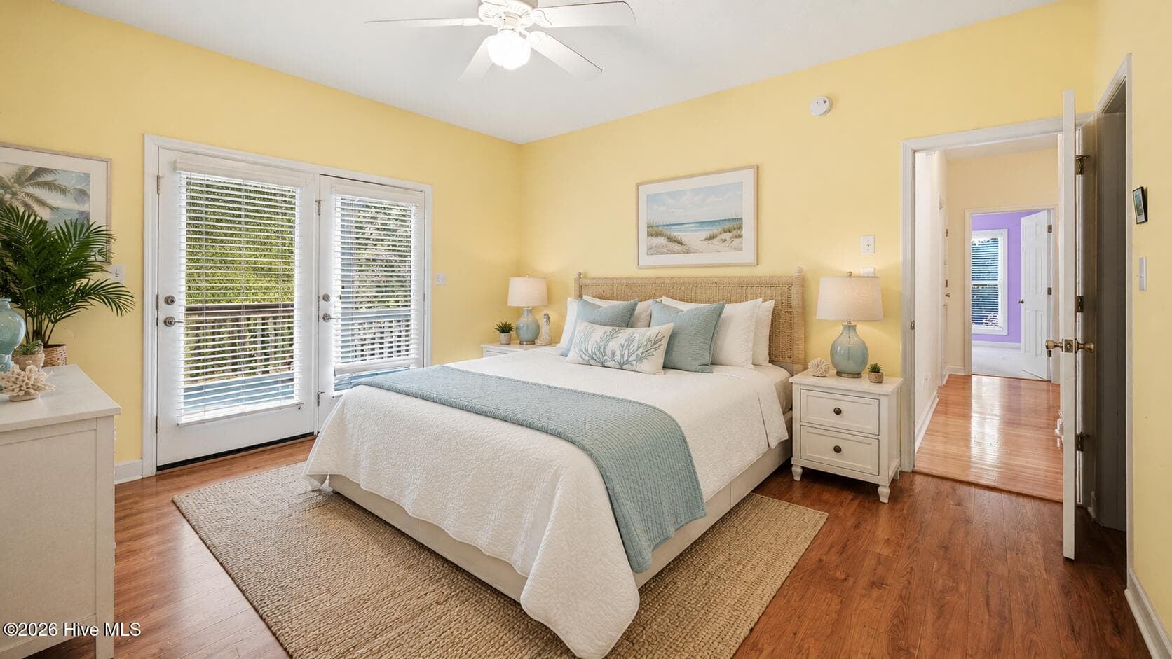 Virually Staged Primary Bedroom 2 (Located on Second Level) - 1103 Timber Trail, Emerald Isle, NC 28594
