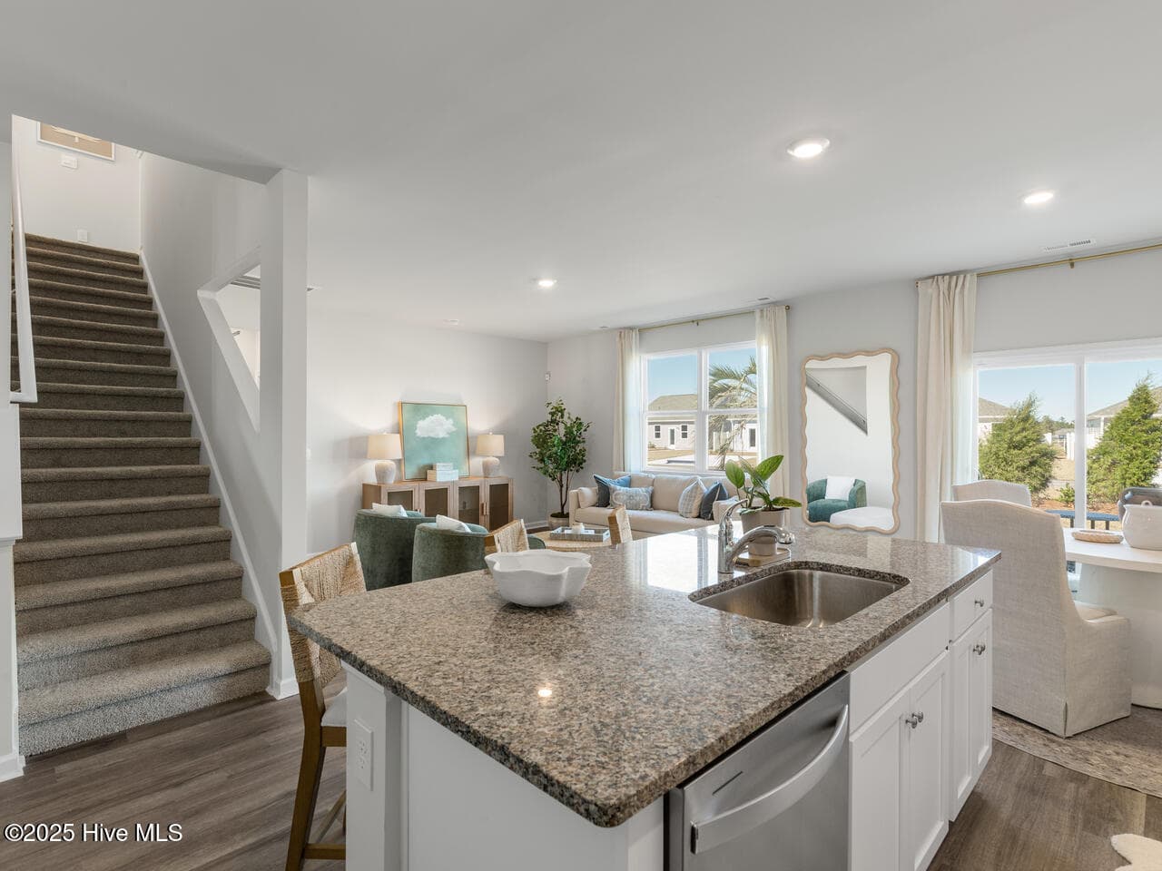 kitchen view with single basin sink and dishwasher included - 650 Forecastle Lane Lot 98, Jacksonville, NC 28546