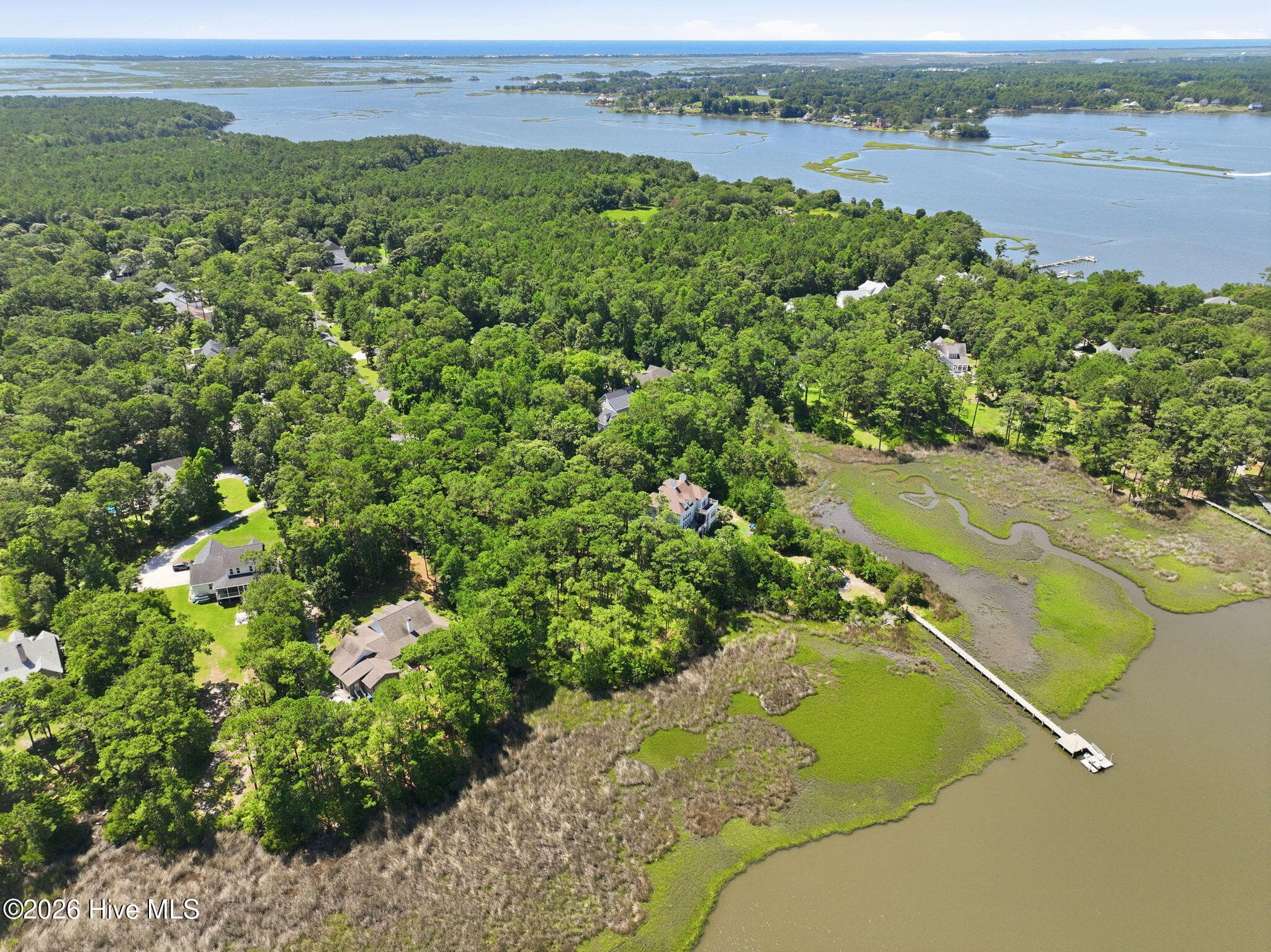 Aerial - 123 White Swan Way, Swansboro, NC 28584