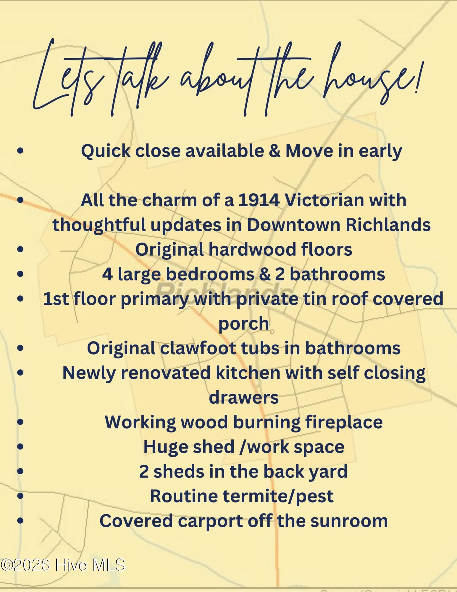 About the house! - 105 E Hargett Street, Richlands, NC 28574