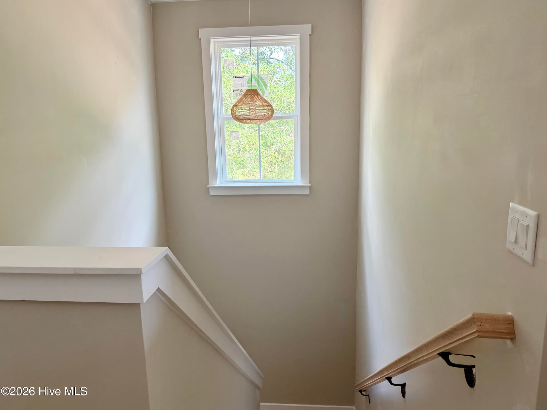 Staircase with custom lighting. - 550 Glenburnie Street NW, Calabash, NC 28467