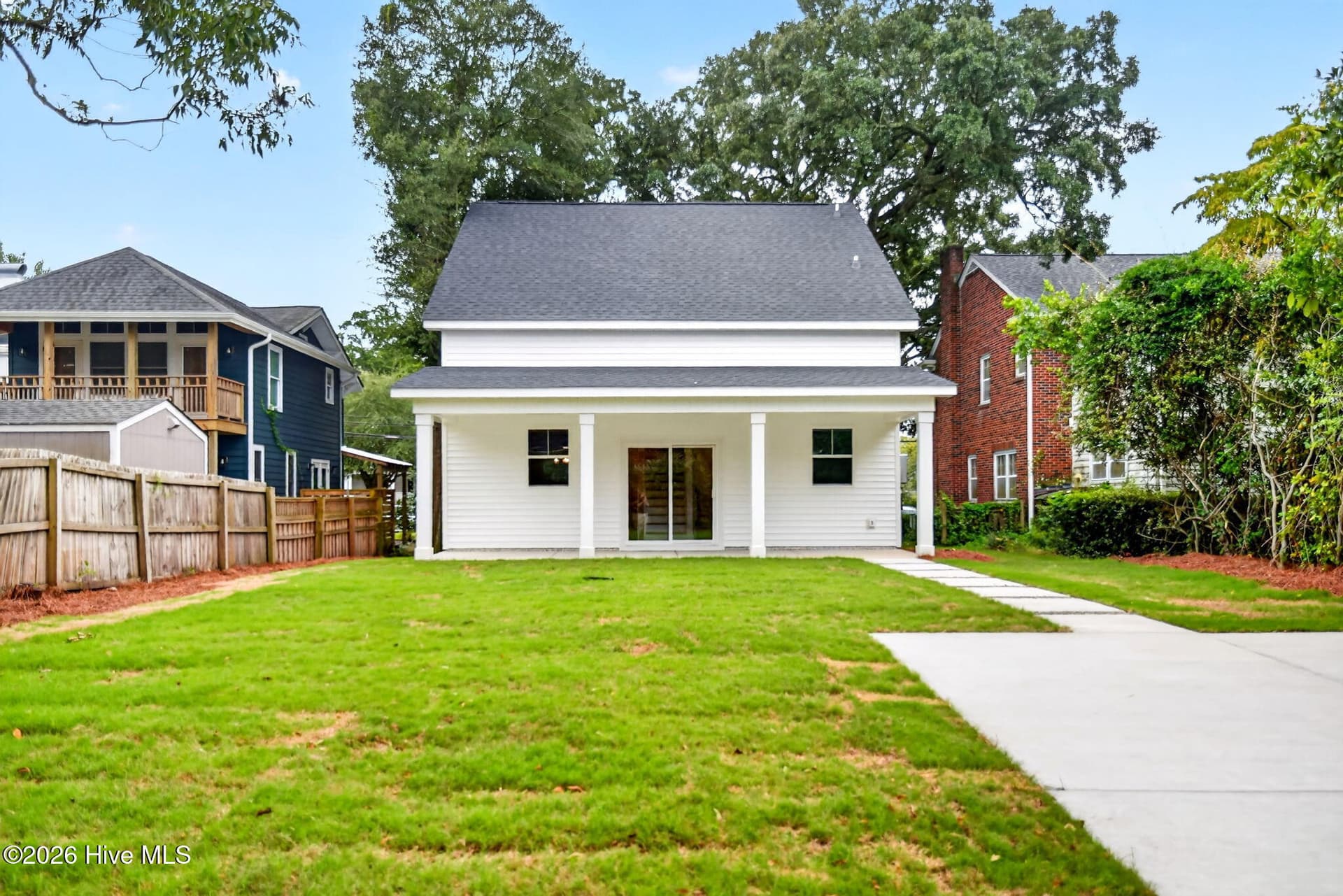 Rear Yard center Elevation - 2303 Chestnut Street, Wilmington, NC 28405