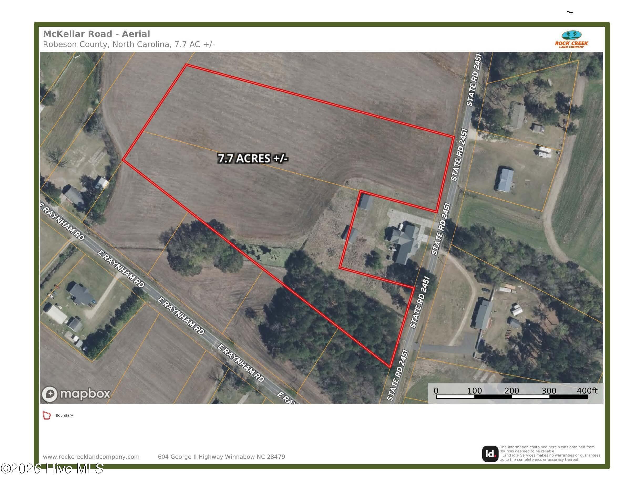 Residential Lot at 7.7 Ac +/- 4 and 5 McKellar Road, Fairmont, NC 28340, photo 2 of 9