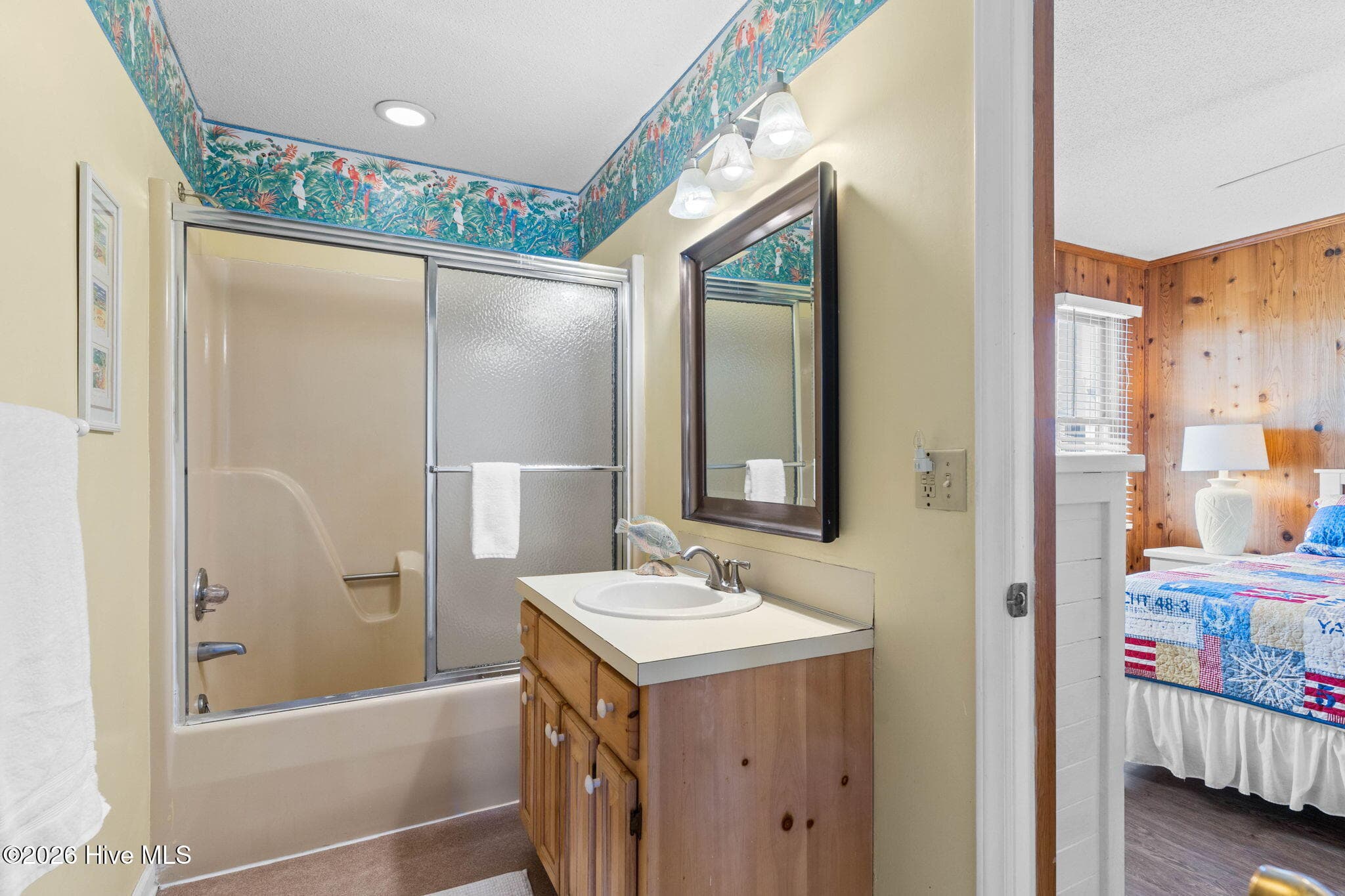 Bathroom #1 Share with Bedroom #2 and Hallway - 1511 Canal Drive, Sunset Beach, NC 28468, Sunset Beach