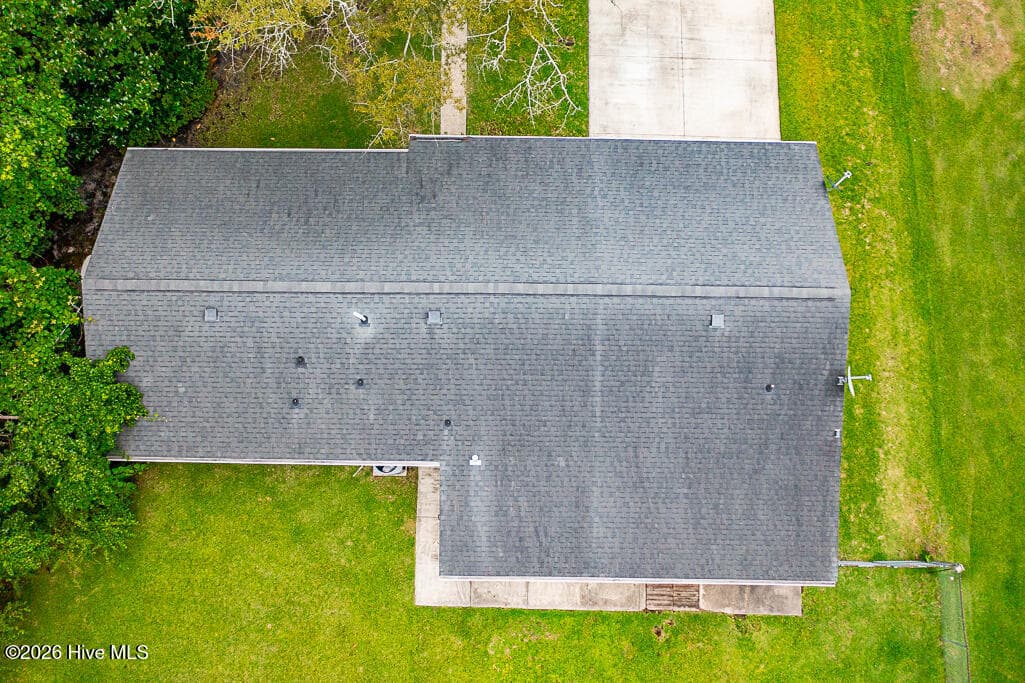 New roof in 2020, and say “Goodbye!” to cleaning gutters, thanks to the new gutter guards! - 1113 Cherry Tree Drive, New Bern, NC 28562