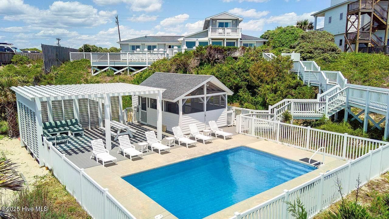 Pool Pavilion w/All Accoutrements - 1829 Salter Path Road, Indian Beach, NC 28512