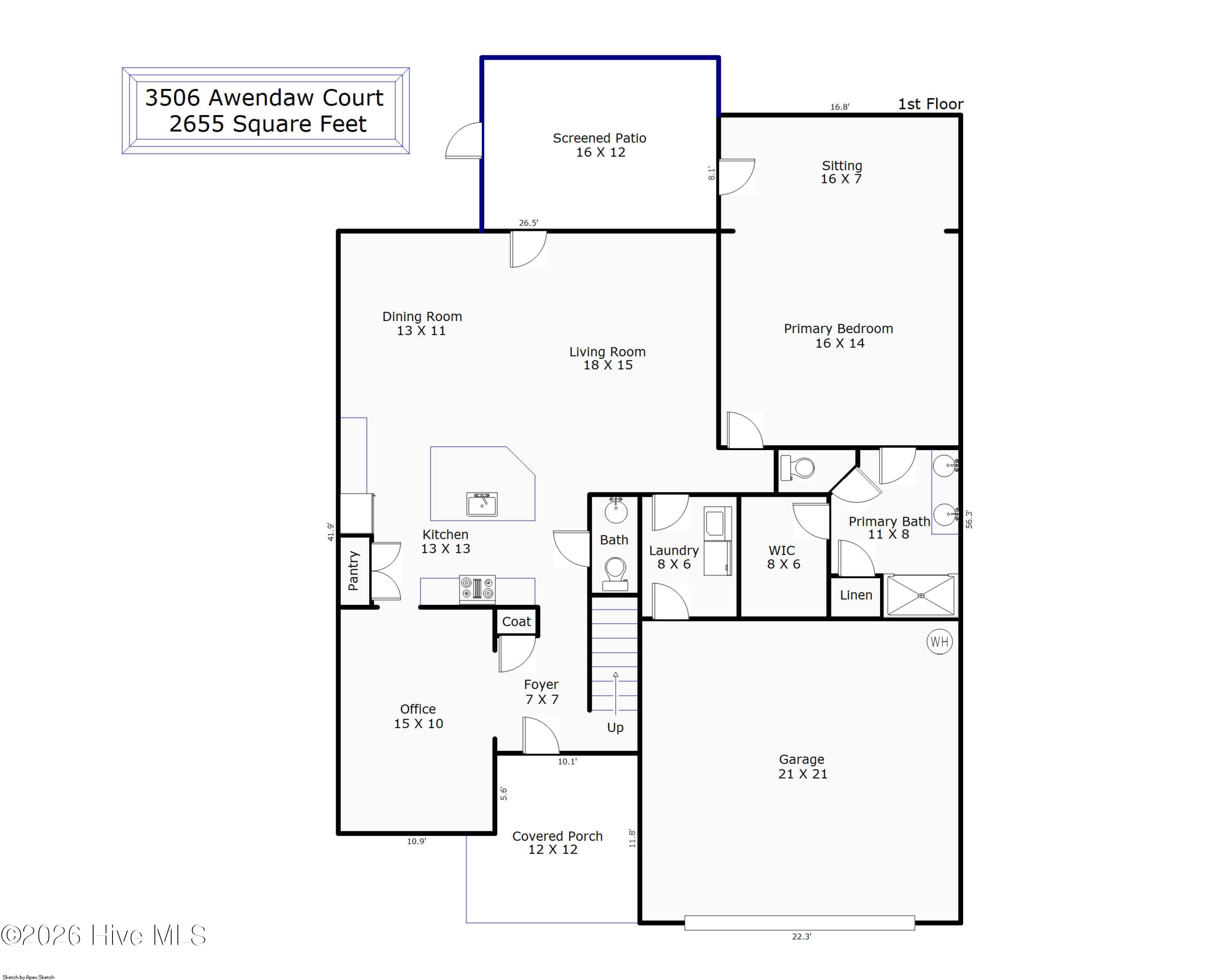 Single Family Residence at 3506 Awendaw Court, Wilmington, NC 28412, photo 3 of 3