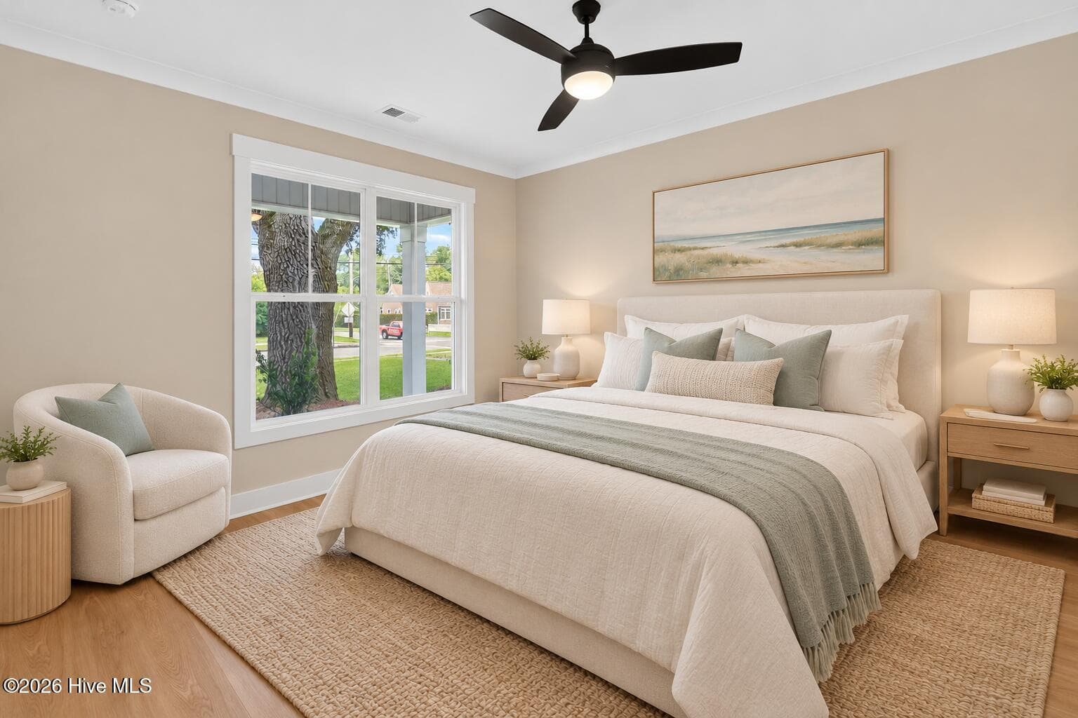 Chestnut Master Bedroom virtual staging - 2303 Chestnut Street, Wilmington, NC 28405