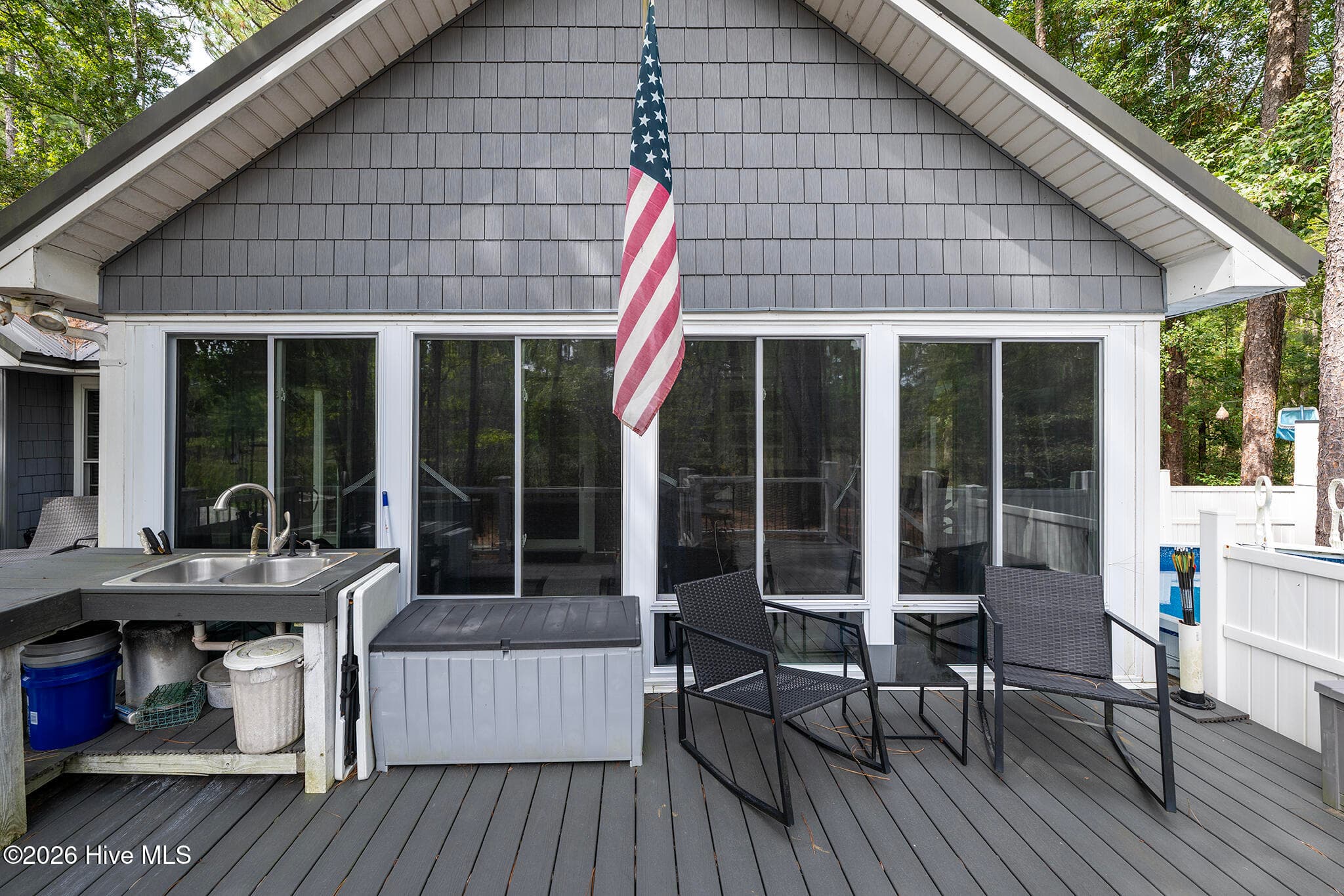 Back Deck - 106 Windlass Way, Aurora, NC 27806