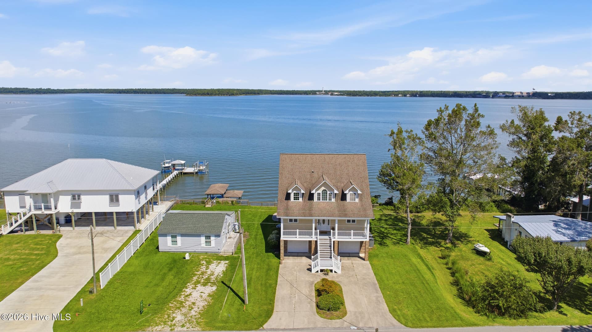 Aerial View / Waterview - 203 Riverside Drive, Sneads Ferry, NC 28460