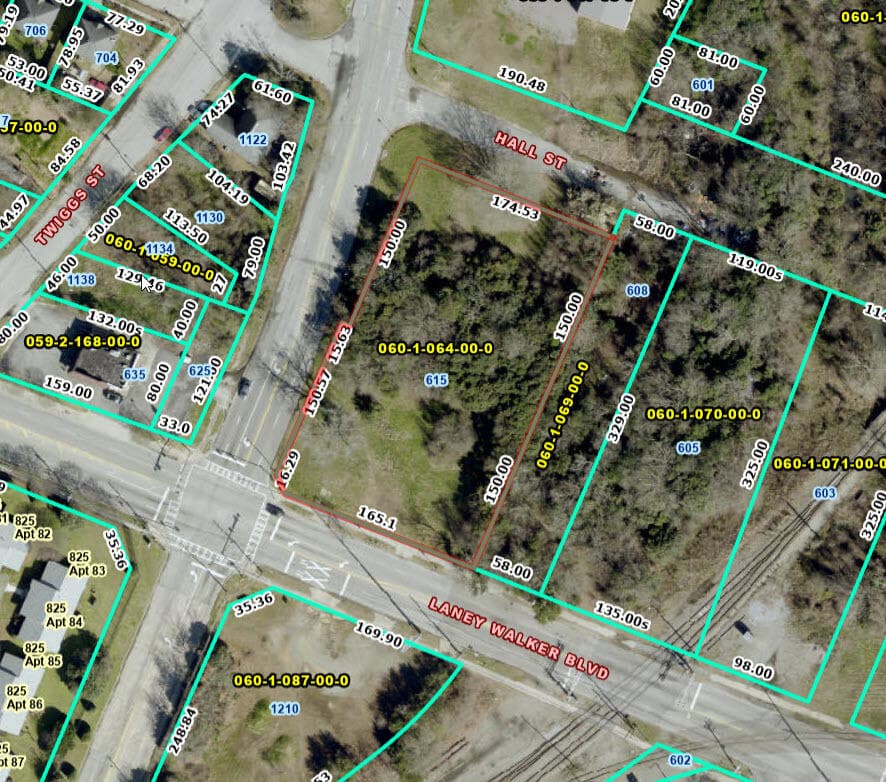 Unimproved Land at 615 Laney Walker Boulevard, Augusta, GA 30901, photo 2 of 5