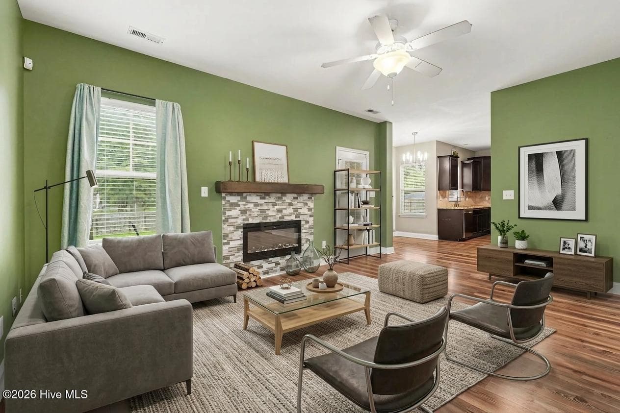 Virtually staged - 89 Bison Lane, Lillington, NC 27546