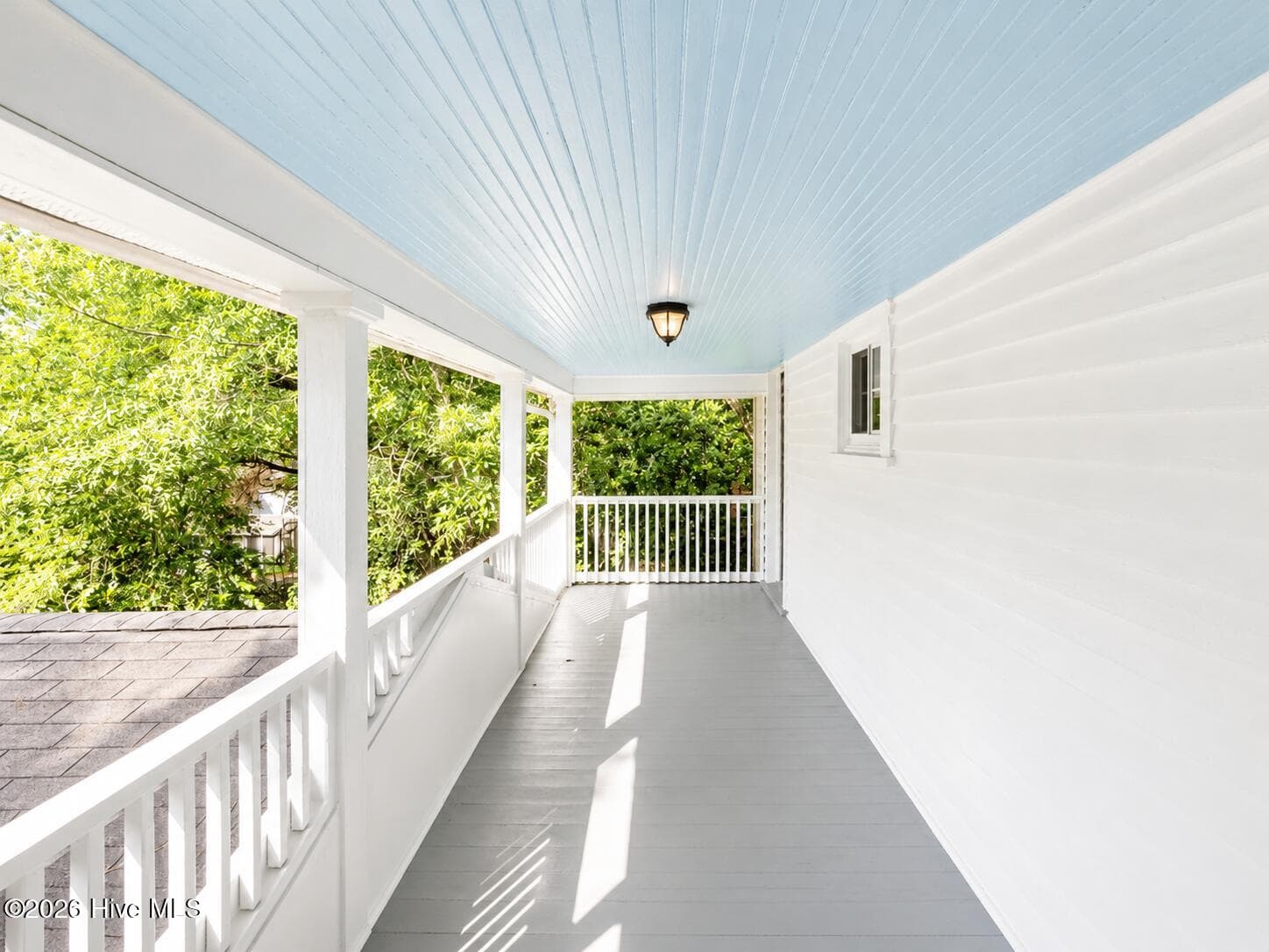 Upstairs back covered porch - 160 N Ridge Street, Southern Pines, NC 28387