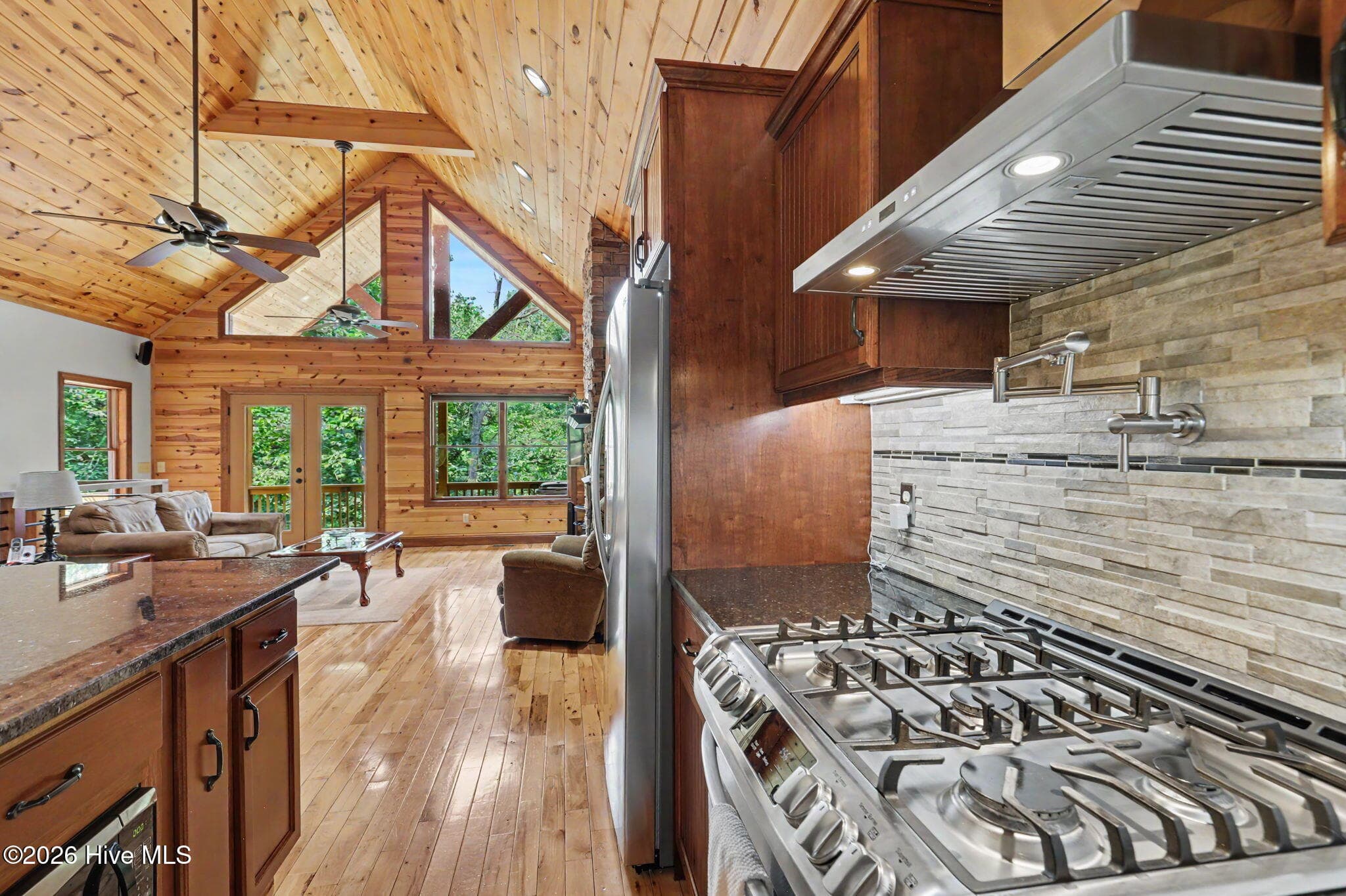 Kitchen opens directly to the great room while offering generous workspace. - 210 Majestic Drive, Hayesville, NC 28904