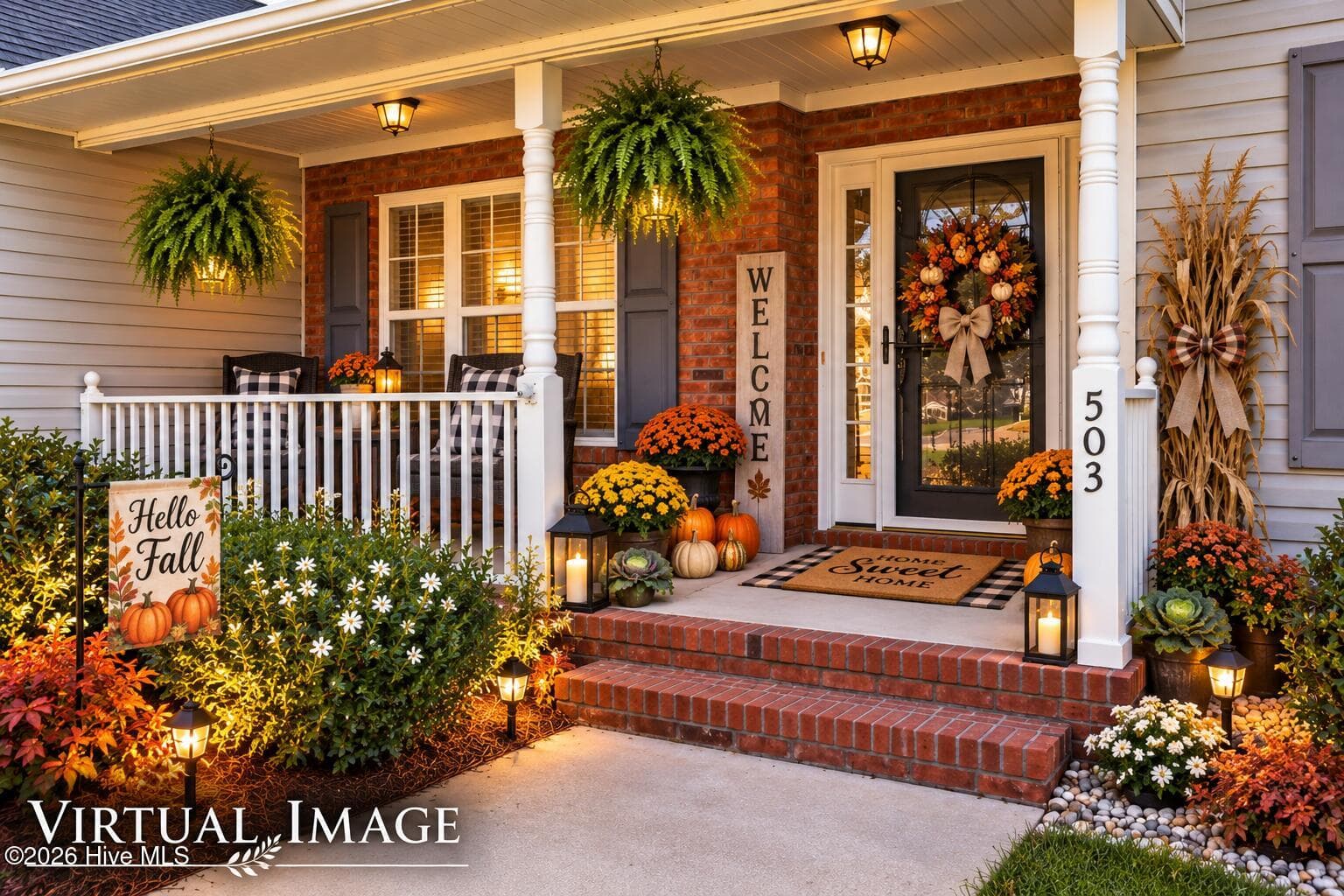 Welcome Fall front Porch! - 503 Island Place, Swansboro, NC 28584