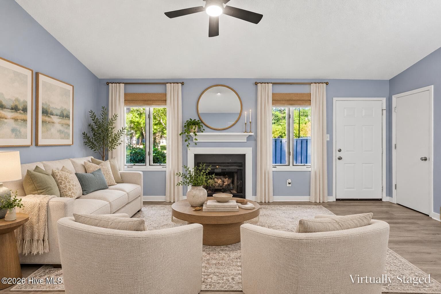Virtually Staged - Living Room - 15a Masters Court Drive, New Bern, NC 28562