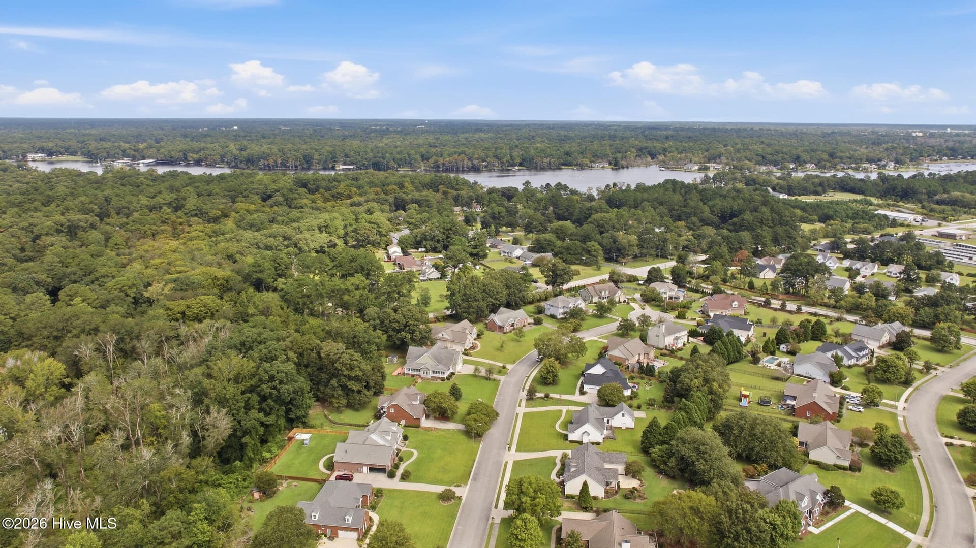 Aerial View - 112 Barkside Lane, New Bern, NC 28562