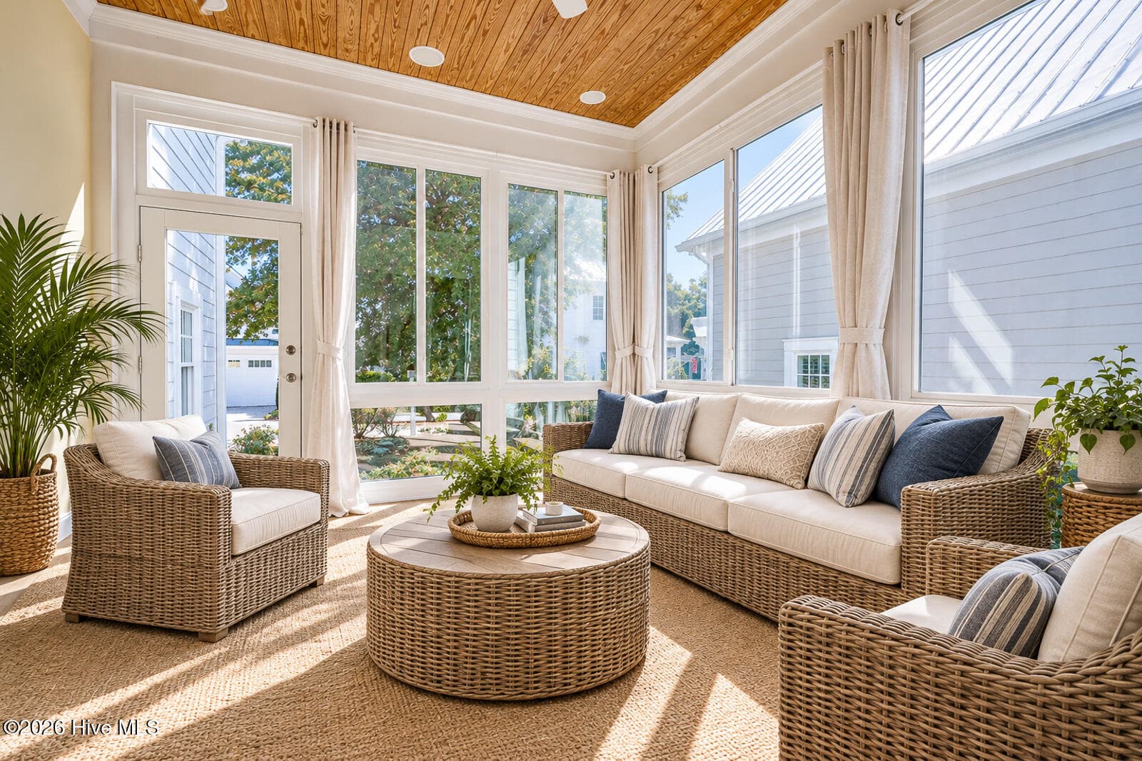 Sunroom - virtually staged - 5206 Old Garden Road, Wilmington, NC 28403