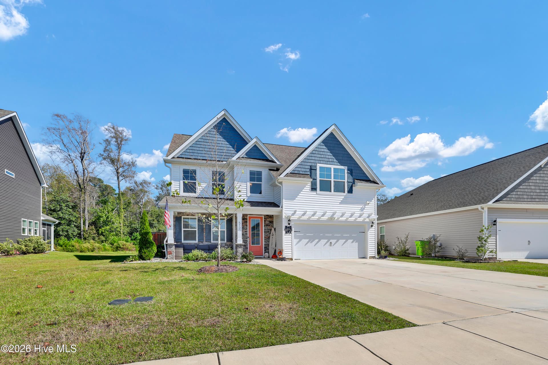 Front View of Home From Street - 512 Edgewater Way, Surf City, NC 28445