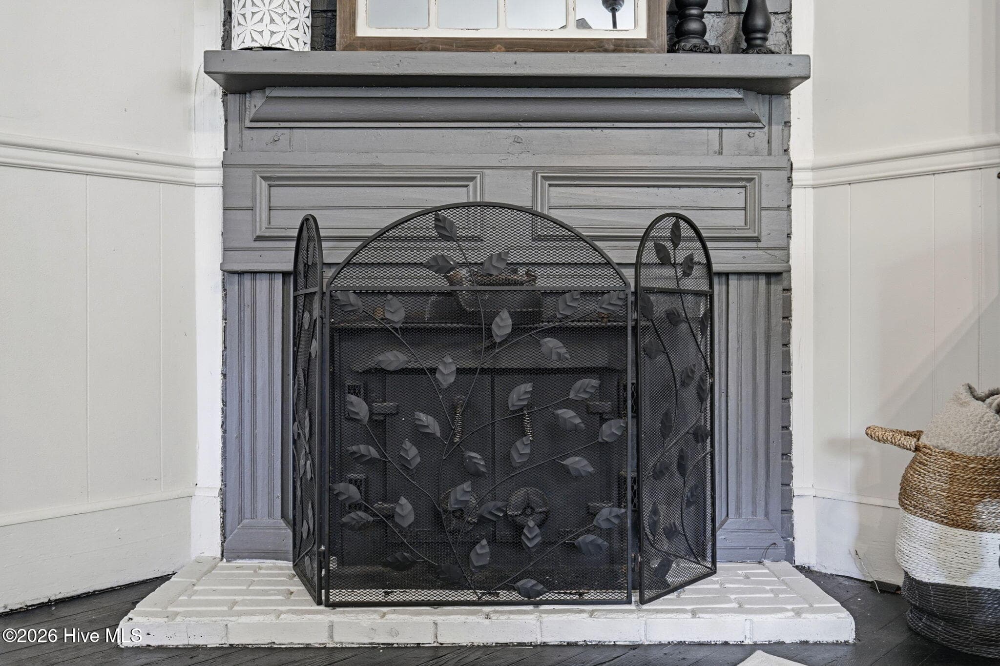 Wood burning fireplace - 105 E Hargett Street, Richlands, NC 28574