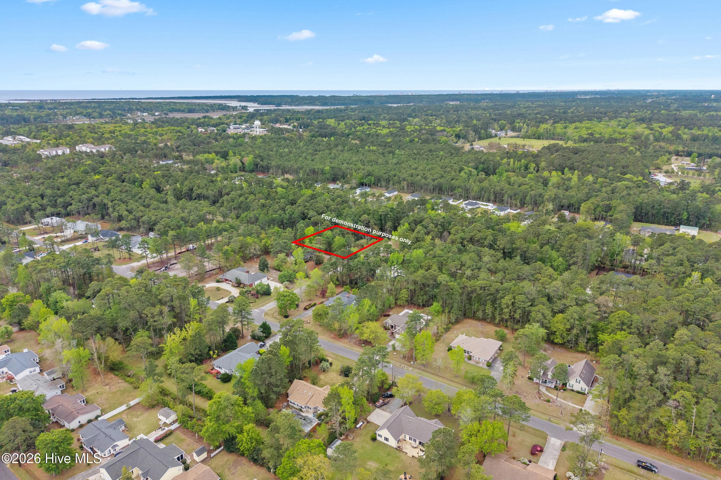 Boundary lines shown in red are for illustrative purposes only and should not be considered exact. - 3 3 Deer Run Road SW, Carolina Shores, NC 28467
