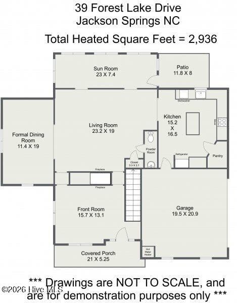 First Floor - 39 Forest Lake Drive, Jackson Springs, NC 27281