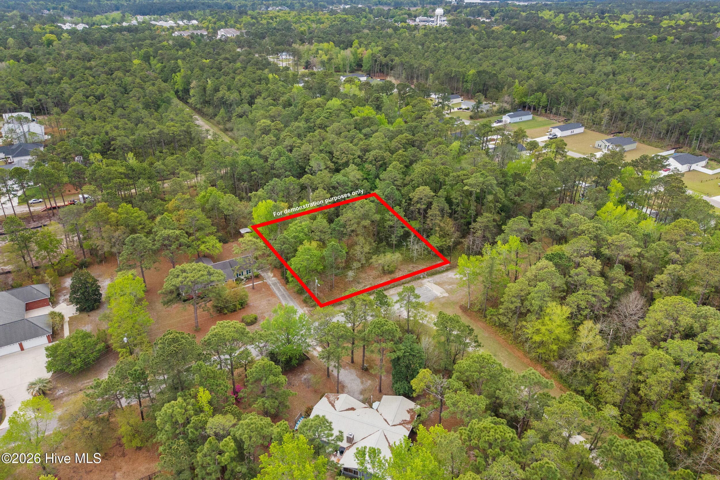 Boundary lines shown in red are for illustrative purposes only and should not be considered exact. - 3 3 Deer Run Road SW, Carolina Shores, NC 28467