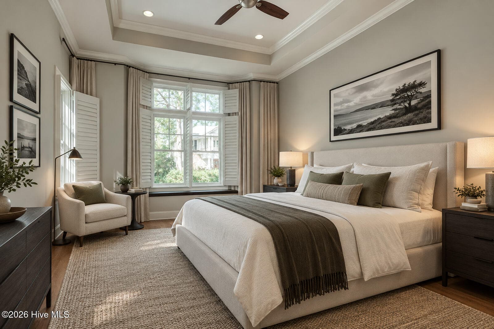 Primary BR - virtually staged - 5206 Old Garden Road, Wilmington, NC 28403